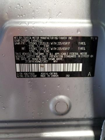 Photo 14 from auction – 2017 TOYOTA RAV4 LE with VIN 2T3BFREV0HW572807