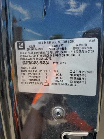 Photo 14 from auction – 2008 SATURN OUTLOOK XE with VIN 5GZER13758J284594