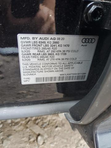 Photo 14 from auction – 2021 AUDI Q7 PREMIUM with VIN WA1LXAF75MD011264