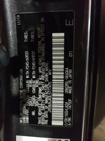 Photo 14 from auction – 2020 TOYOTA 4RUNNER SR with VIN JTEBU5JR3L5777475