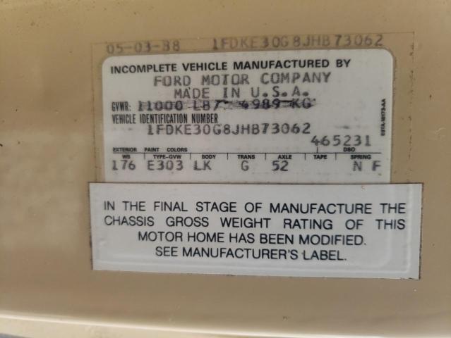 Photo 10 from auction – 1988 FORD ECONOLINE with VIN 1FDKE30G8JHB73062