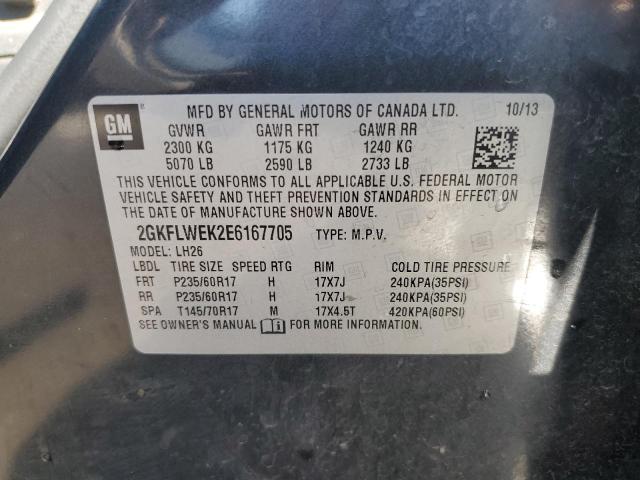 Photo 14 from auction – 2014 GMC TERRAIN SL with VIN 2GKFLWEK2E6167705