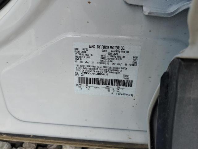 Photo 14 from auction – 2020 FORD EDGE SEL with VIN 2FMPK4J94LBB06138