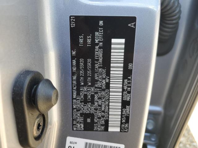 Photo 14 from auction – 2022 TOYOTA HIGHLANDER with VIN 5TDYZRAH1NS100520