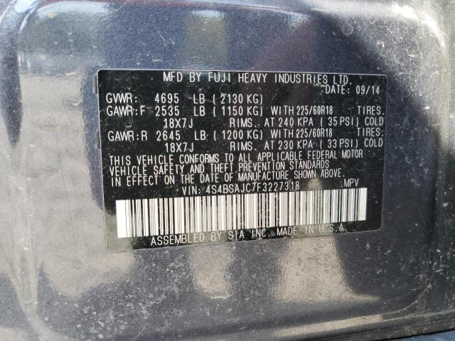 Photo 14 from auction – 2015 SUBARU OUTBACK 2. with VIN 4S4BSAJC7F3227318