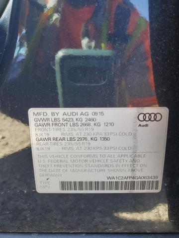 Photo 14 from auction – 2016 AUDI Q5 PREMIUM with VIN WA1C2AFP4GA063439