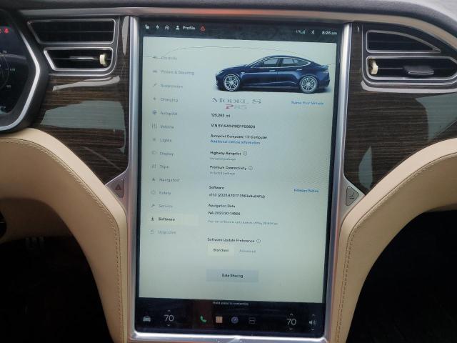 Photo 9 from auction – 2014 TESLA MODEL S with VIN 5YJSA1H19EFP59828