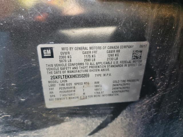 Photo 14 from auction – 2017 GMC TERRAIN SL with VIN 2GKFLTEKXH6350269