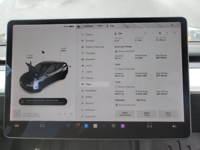 Photo 9 from auction – 2022 TESLA MODEL Y with VIN 7SAYGDEF7NF339014
