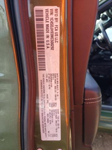 Photo 14 from auction – 2021 DODGE DURANGO SR with VIN 1C4SDJH93MC500292