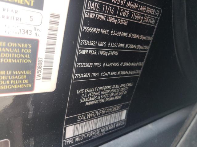Photo 14 from auction – 2015 LAND ROVER RANGE ROVE with VIN SALWR2VF6FA508087