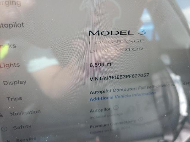 Photo 9 from auction – 2023 TESLA MODEL 3 with VIN 5YJ3E1EB3PF627057