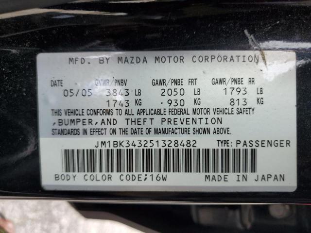 Photo 10 from auction – 2005 MAZDA 3 HATCHBAC with VIN JM1BK343251328482