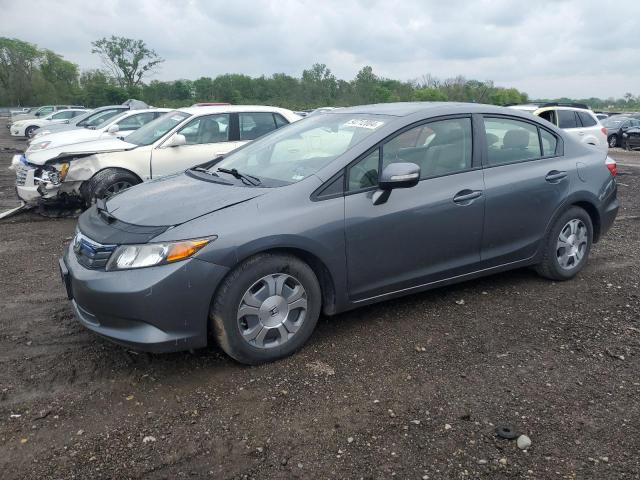 HONDA CIVIC HYBR 2012 with VIN JHMFB4F32CS001428 - Photo from auction