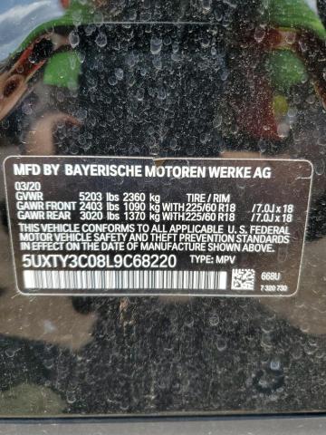 Photo 14 from auction – 2020 BMW X3 SDRIVE3 with VIN 5UXTY3C08L9C68220