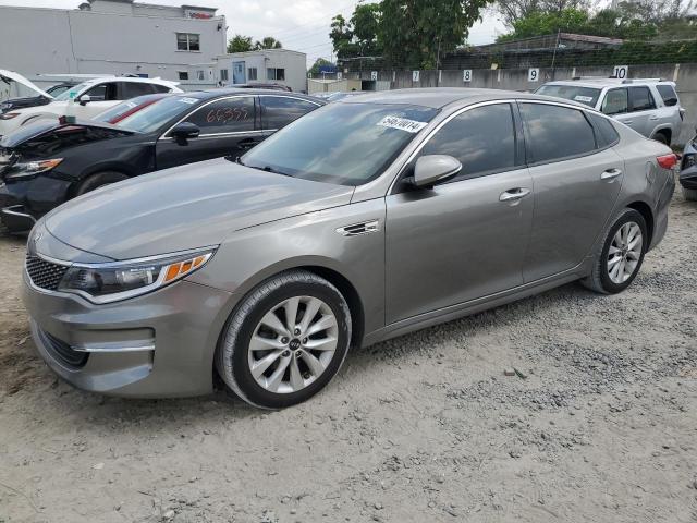 KIA OPTIMA EX 2018 with VIN 5XXGU4L31JG222644 - Photo from auction