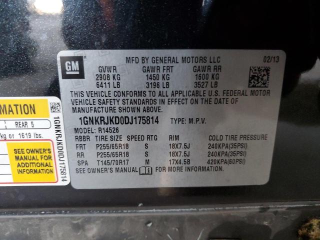 Photo 14 from auction – 2013 CHEVROLET TRAVERSE L with VIN 1GNKRJKD0DJ175814