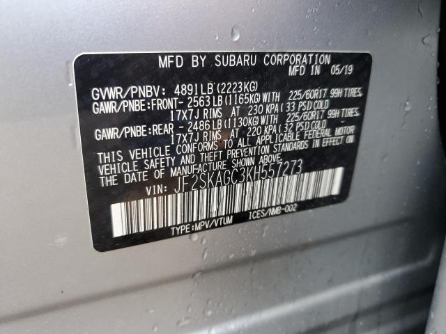 Photo 14 from auction – 2019 SUBARU FORESTER P with VIN JF2SKAGC3KH557273