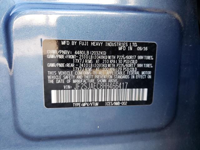 Photo 14 from auction – 2017 SUBARU FORESTER 2 with VIN JF2SJAEC8HH466417