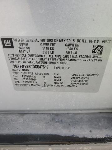 Photo 14 from auction – 2013 CADILLAC SRX PREMIU with VIN 3GYFNEE39DS647517