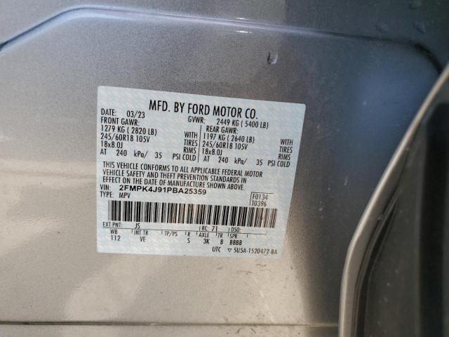 Photo 14 from auction – 2023 FORD EDGE SEL with VIN 2FMPK4J91PBA25359
