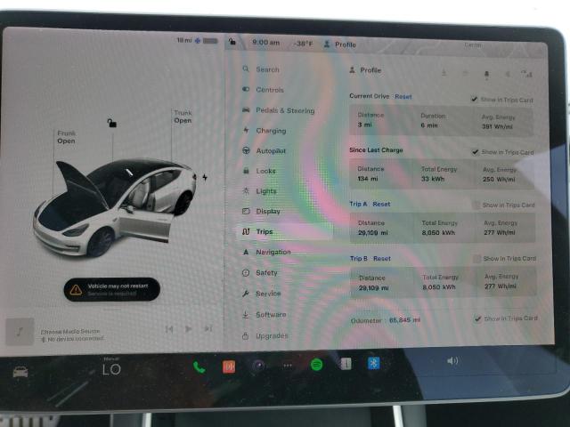 Photo 9 from auction – 2019 TESLA MODEL 3 with VIN 5YJ3E1EB7KF423192
