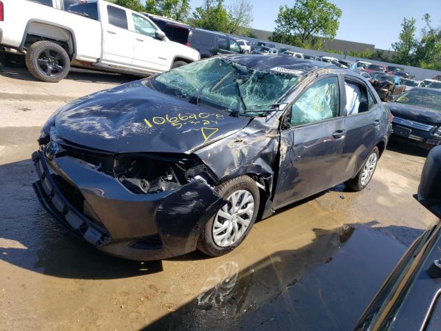 TOYOTA COROLLA L 2018 with VIN 5YFBURHE7JP849714 - Photo from auction
