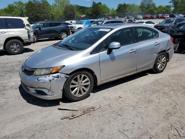 HONDA CIVIC EXL 2012 with VIN 19XFB2F9XCE000489 - Photo from auction
