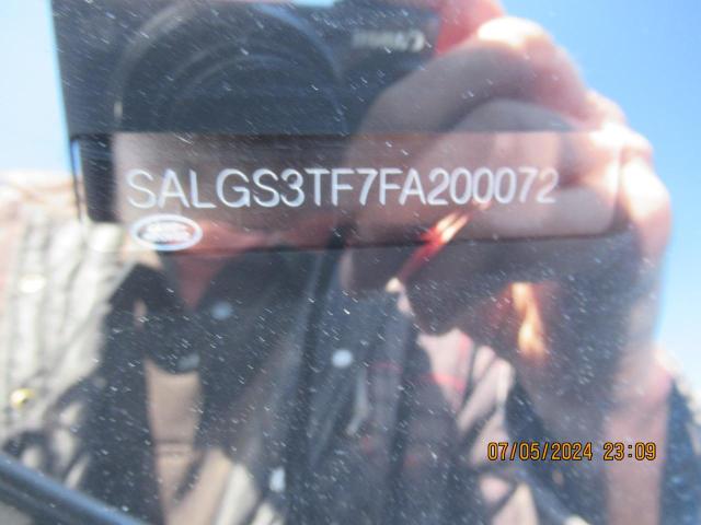 Photo 10 from auction – 2015 LAND ROVER RANGE ROVE with VIN SALGS3TF7FA200072