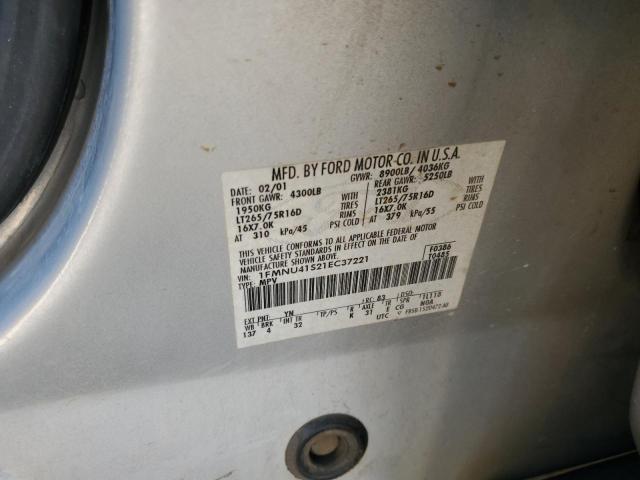 Photo 14 from auction – 2001 FORD EXCURSION with VIN 1FMNU41S21EC37221