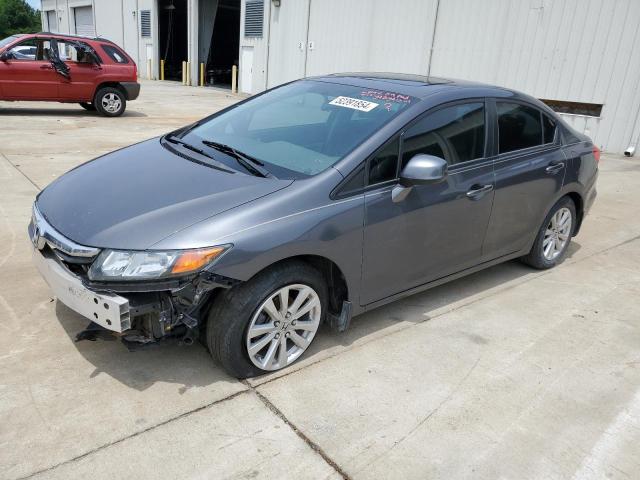HONDA CIVIC EXL 2012 with VIN 2HGFB2F93CH567505 - Photo from auction