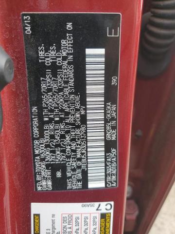 Photo 14 from auction – 2013 TOYOTA 4RUNNER SR with VIN JTEBU5JR3D5137980