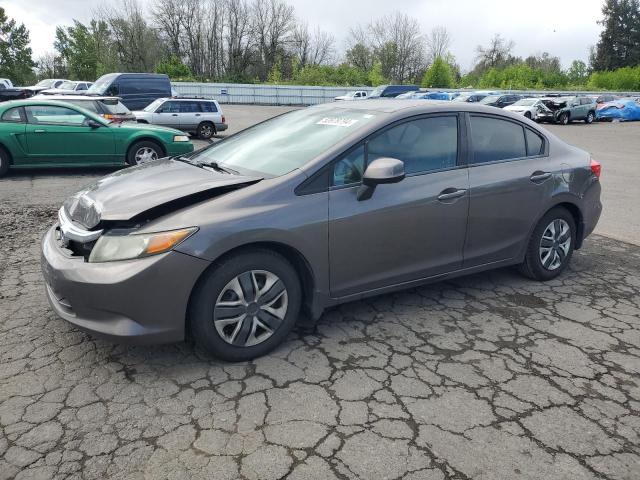 HONDA CIVIC LX 2012 with VIN 2HGFB2F57CH585261 - Photo from auction
