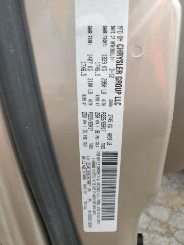 Photo 14 from auction – 2012 CHRYSLER TOWN & COU with VIN 2C4RC1BG6CR278667