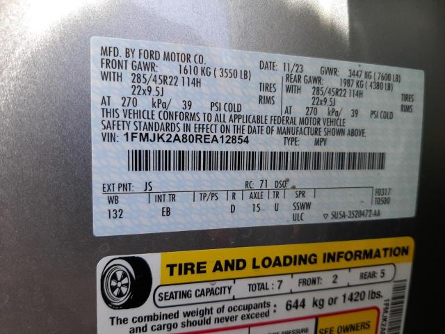 Photo 14 from auction – 2024 FORD EXPEDITION with VIN 1FMJK2A80REA12854