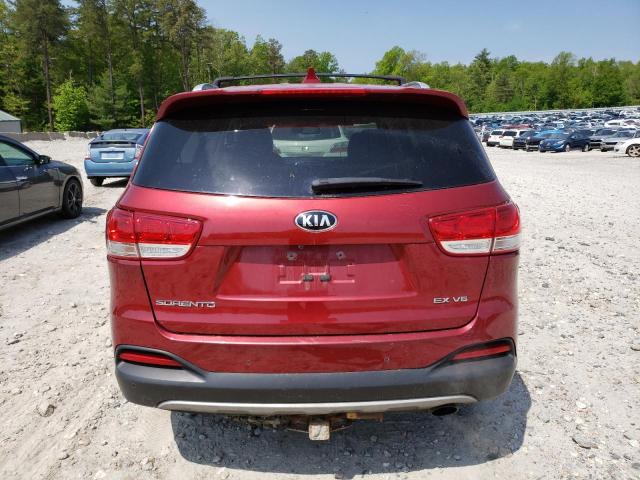 Photo 6 from auction – 2016 KIA SORENTO EX with VIN 5XYPHDA54GG040501