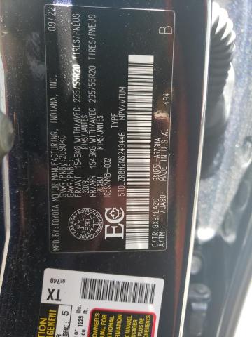 Photo 14 from auction – 2022 TOYOTA HIGHLANDER with VIN 5TDLZRBH2NS249446