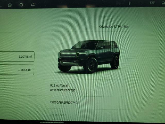 Photo 9 from auction – 2023 RIVIAN R1S ADVENT with VIN 7PDSGABA1PN007402