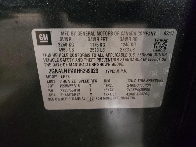 Photo 14 from auction – 2017 GMC TERRAIN SL with VIN 2GKALNEKXH6299023