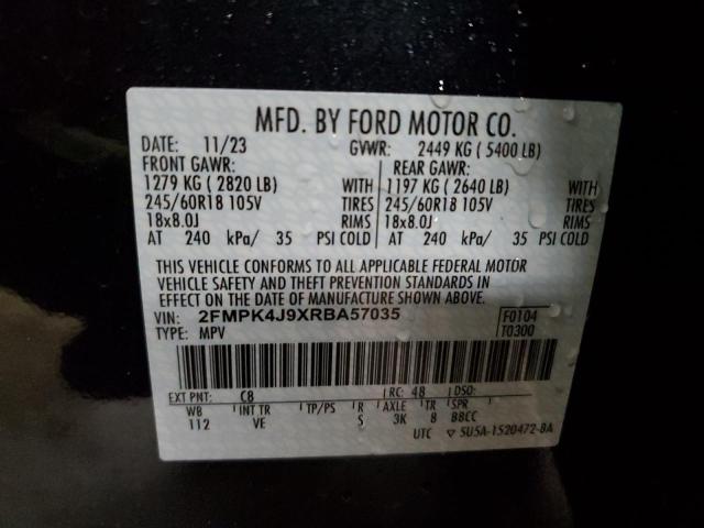 Photo 14 from auction – 2024 FORD EDGE SEL with VIN 2FMPK4J9XRBA57035