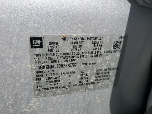 Photo 14 from auction – 2017 GMC ACADIA SLT with VIN 1GKKNMLS0HZ275782