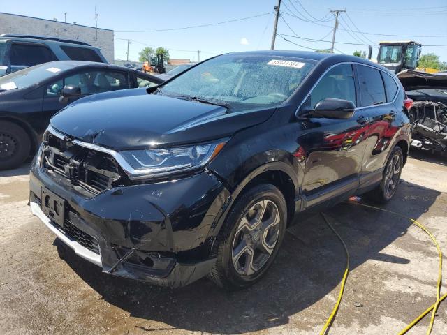 HONDA CR-V EX 2018 with VIN 7FARW2H53JE100134 - Photo from auction