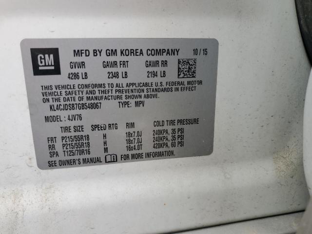Photo 14 from auction – 2016 BUICK ENCORE PRE with VIN KL4CJDSB7GB548067