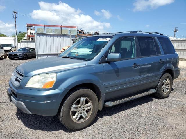 HONDA PILOT EXL 2005 with VIN 5FNYF18545B039187 - Photo from auction