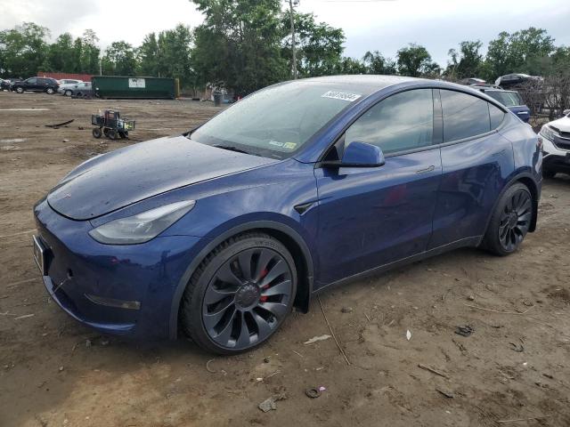 TESLA MODEL Y 2022 with VIN 7SAYGDEF1NF375958 - Photo from auction