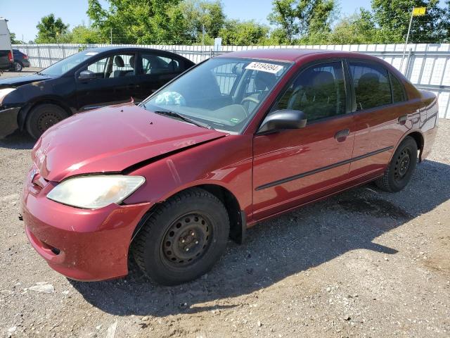 HONDA CIVIC DX V 2005 with VIN 2HGES16385H033372 - Photo from auction