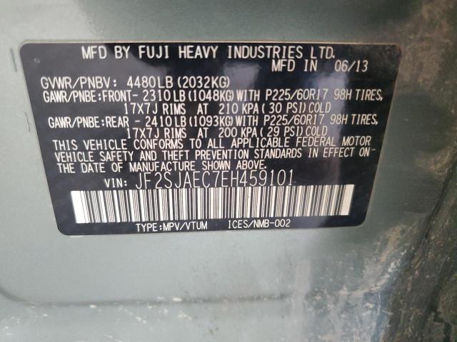 Photo 14 from auction – 2014 SUBARU FORESTER 2 with VIN JF2SJAEC7EH459101