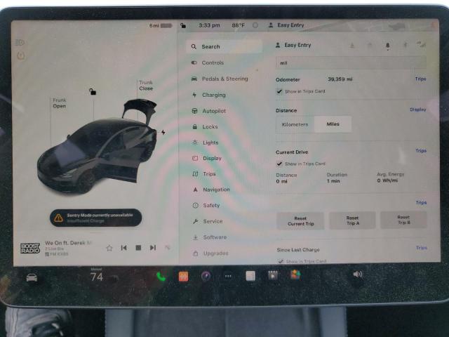 Photo 9 from auction – 2022 TESLA MODEL 3 with VIN 5YJ3E1EC3NF264149