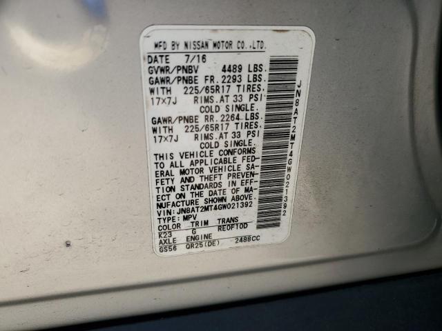 Photo 14 from auction – 2016 NISSAN ROGUE S with VIN JN8AT2MT4GW021392