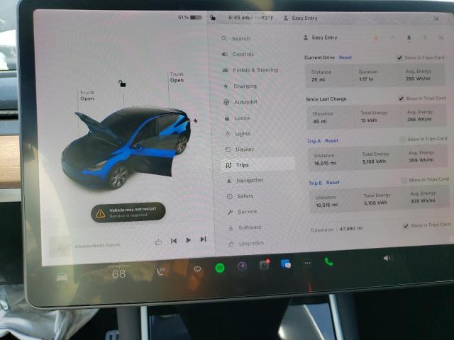 Photo 9 from auction – 2020 TESLA MODEL Y with VIN 5YJYGDEF8LF014043